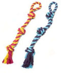 GLORIA PULL & TUG - OSSO 3 NODI DOPPIA CORDA COTONE 63 CM.