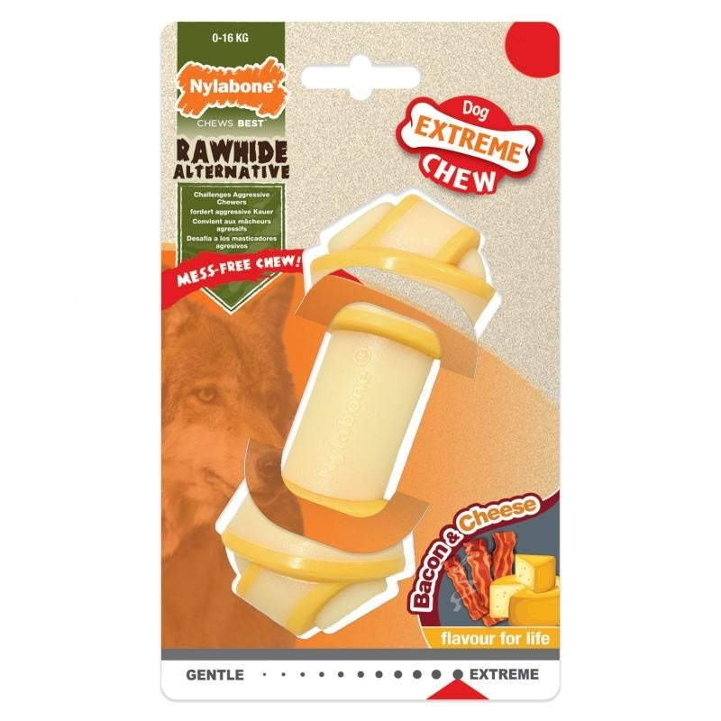 NYLABONE EXTREME KNOT BONE BACON & CHEESE TG. M