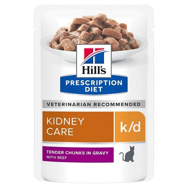 HILL'S PRESCRIPTION DIET FELINE K/D MANZO 85 GR.