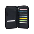 K0005AB | Portadocumenti da Viaggio in Vera Pelle pieno fiore, grana dollaro - Colore Nero - Dimensioni: cm 12,5 x 22 x 2 - Confezione: Sacchetto Tnt-0