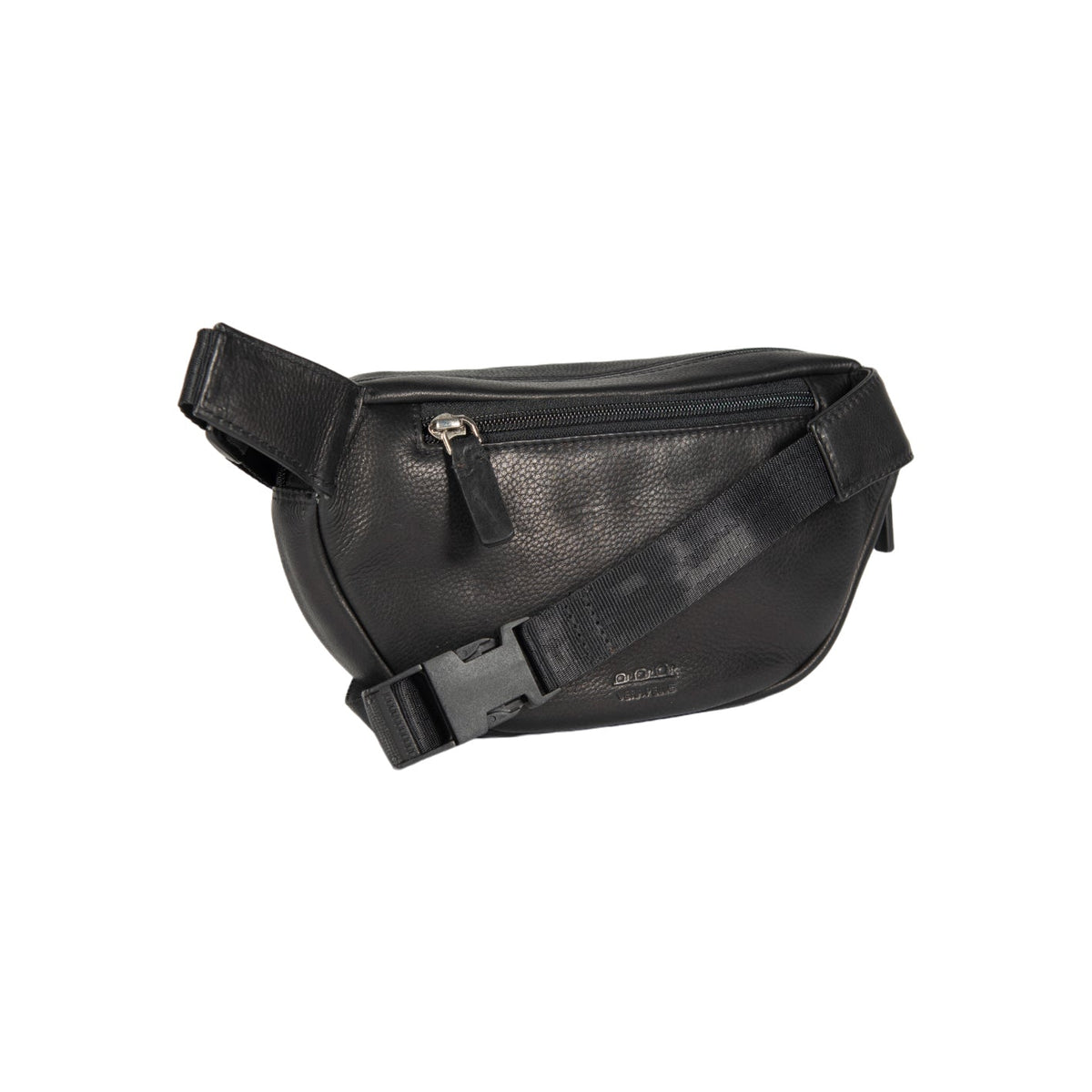 K0012AB | Marsupio in Vera Pelle pieno fiore, con leggera grana. 4 tasche con chiusura con lampo. Accessori Nickel Lucido. Colore Nero. Dimensioni: cm 25 x 13 x 5,5.Confezione: Sacchetto Tnt-1