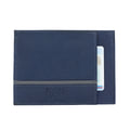 K10907DB | Portadocumenti/Carte di Credito in Vera Pelle Col. Blu-0