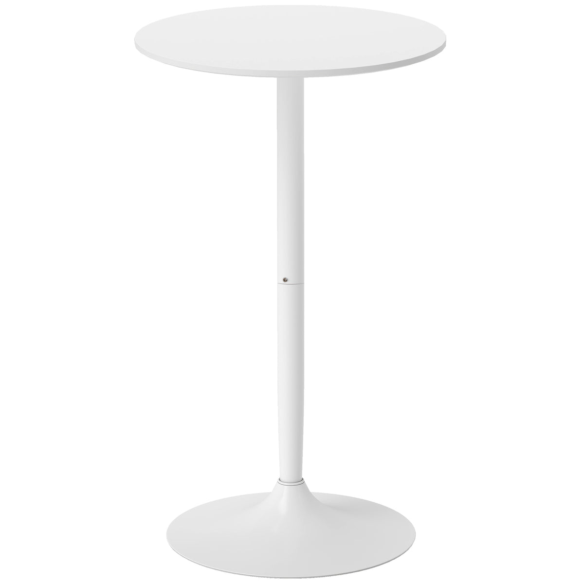 Table de bar ronde table de bistro mange-debout table de cuisine style contemporain plateau peint et cadre en acier-0