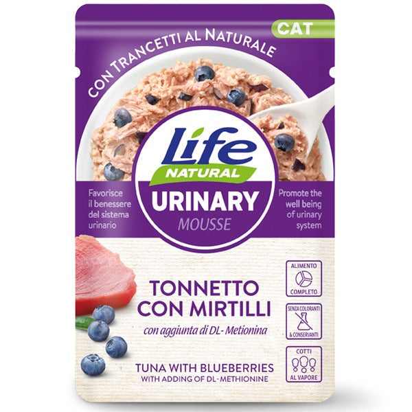 LIFE CAT NATURAL MOUSSE URINARY TONNETTO & MIRTILLI 70 GR.