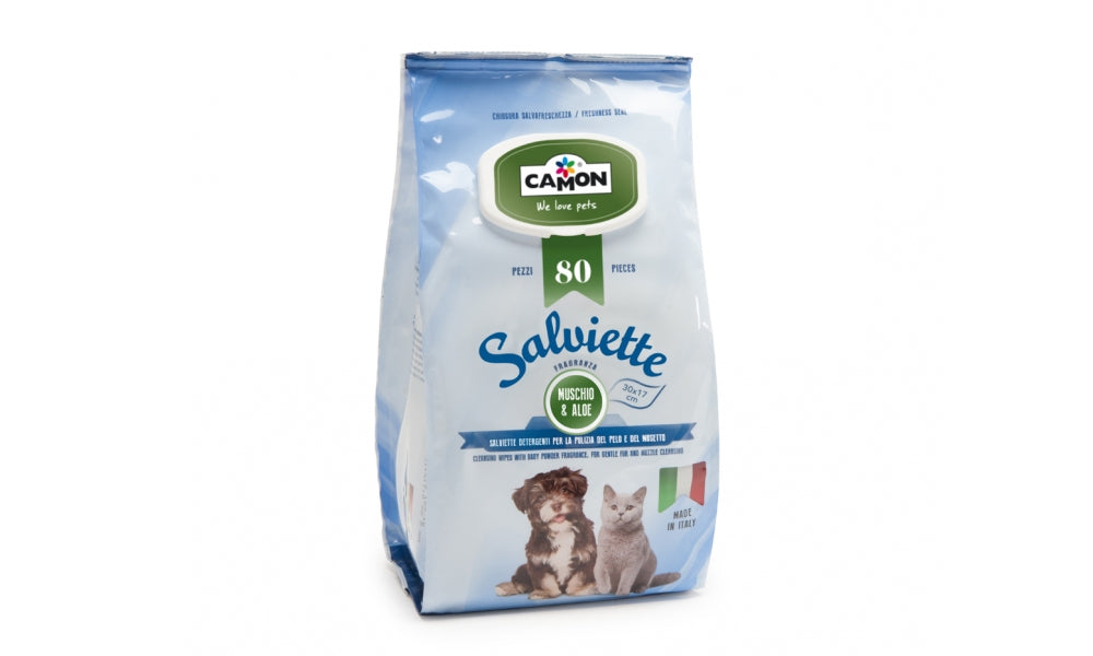CAMON SALVIETTE DETERGENTI MUSCHIO & ALOE 100 PZ.