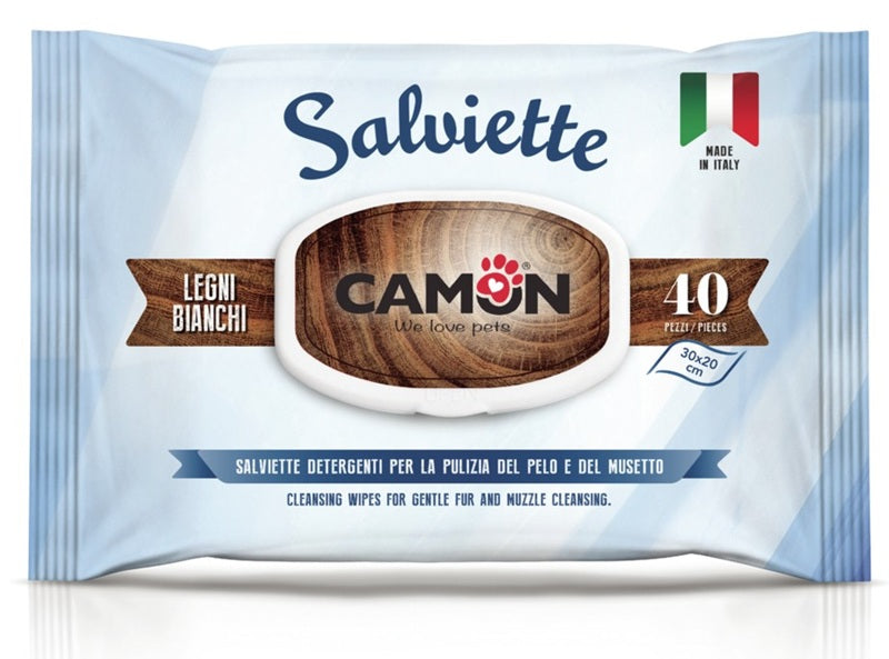 CAMON SALVIETTE DETERGENTI LEGNI BIANCHI 40 PZ.