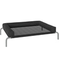 Lit surélevé pour chien rafraichissant, lit de camp pour chiens intérieur extérieur portable, 110 x 75 x 30 cm, noir-0
