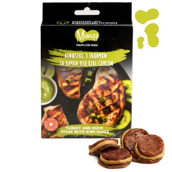 Mavsy medaglioni di tacchino e anatra con kiwi 100 g