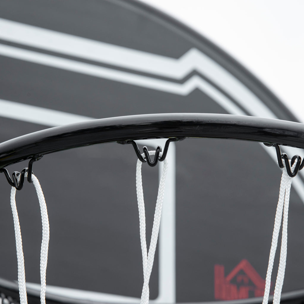 Panier de basket extérieur hauteur réglable 197,5-254 cm panier de basket sur pied à roulettes base remplissable noir-8