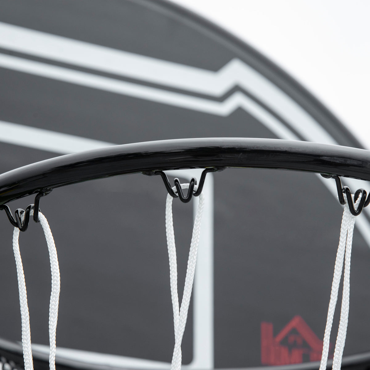 Panier de basket extérieur hauteur réglable 197,5-254 cm panier de basket sur pied à roulettes base remplissable noir-8