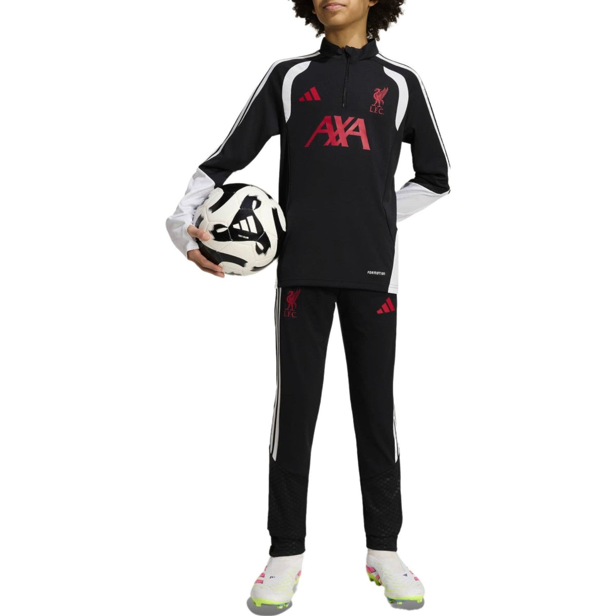 Kids - Liverpool FC black Training Technical Soccer Tracksuit 2026/27 - Adidas-2