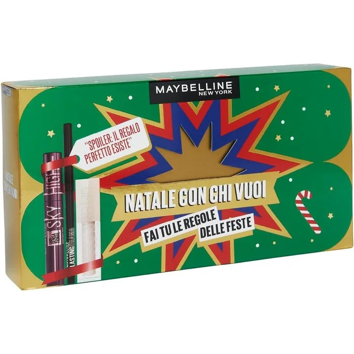 MAYBELLINE NATALE MASCARA SKY HIGH NUR+ MATITA OCCHI+ GLOSS+ MAKEUP BOX