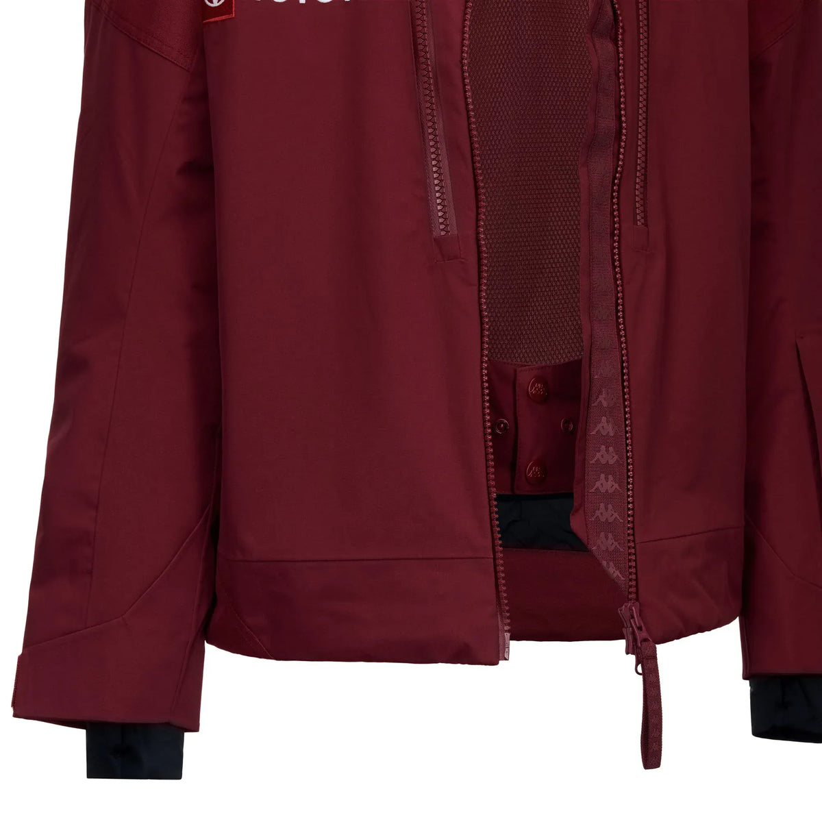 US Ski Team waterproof padded jacket Winter Olympics 2026 dark red - Kappa-4