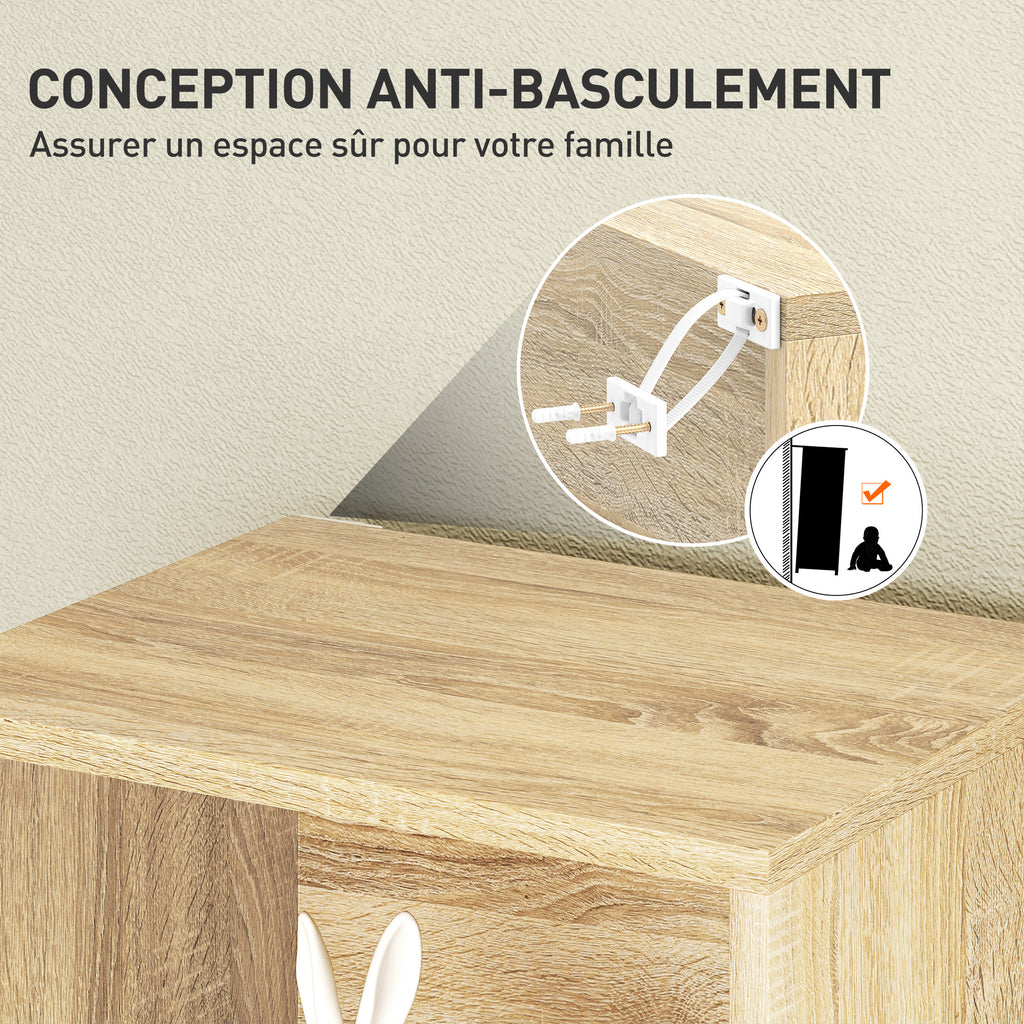 Bibliothèque étagère de rangement 5 niveaux avec étagères réglables pour salon, chambre, bureau, 30x24x133,5cm, naturel-5