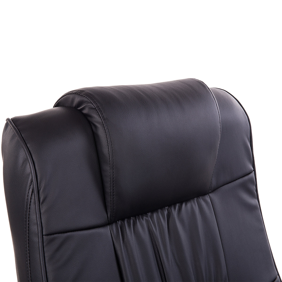 Fauteuil de Massage et Relaxation électrique pivotant inclinable avec Repose-Pied revêtement synthétique Noir-7