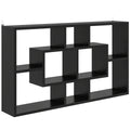 Étagère murale bibliothèque 8 cubes, meuble de rangement, design moderne, 85 x 14,5 x 47,5 cm, noir-0