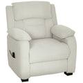 Fauteuil relax électrique fauteuil inclinable port USB repose-pieds poches latérales télécommande 86x90x103cm beige-0