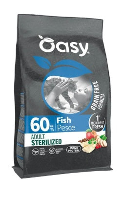 OASY CAT GRAIN FREE ADULT STERILISED PESCE 1,5KG .