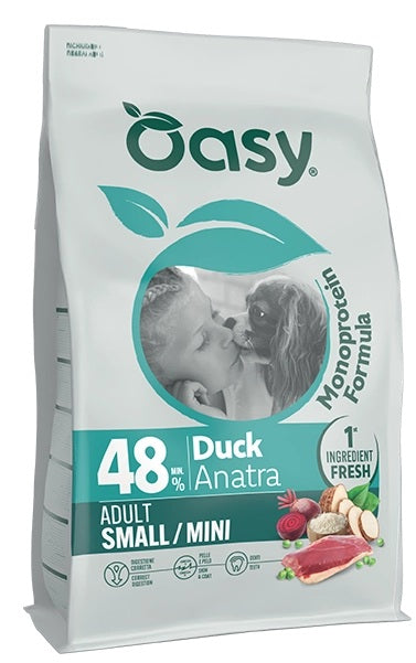 OASY DOG ADULT MONOPROTEIN SMALL/MINI TROTA 2 KG.