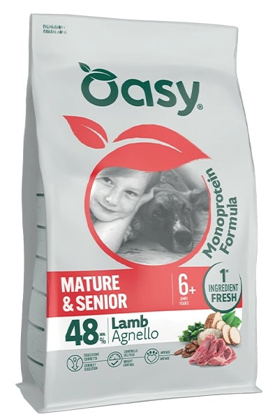 OASY DOG ADULT MONOPROTEIN MATURE & SENIOR AGNELLO 10 KG.