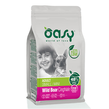 OASY DOG ADULT SMALL/MINI CINGHIALE 2,5 KG.