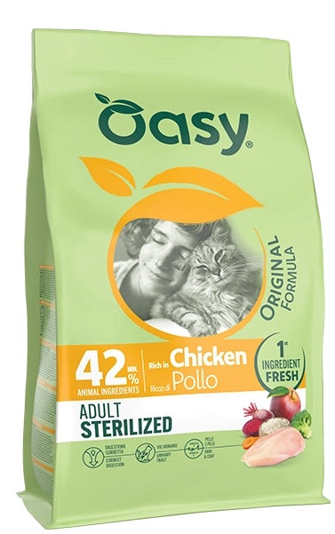 OASY CAT ORIGINAL ADULT STERILIZED POLLO 1,5 KG.
