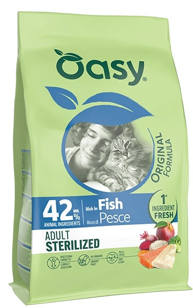OASY CAT ORIGINAL ADULT STERILIZED PESCE 1,5 KG.