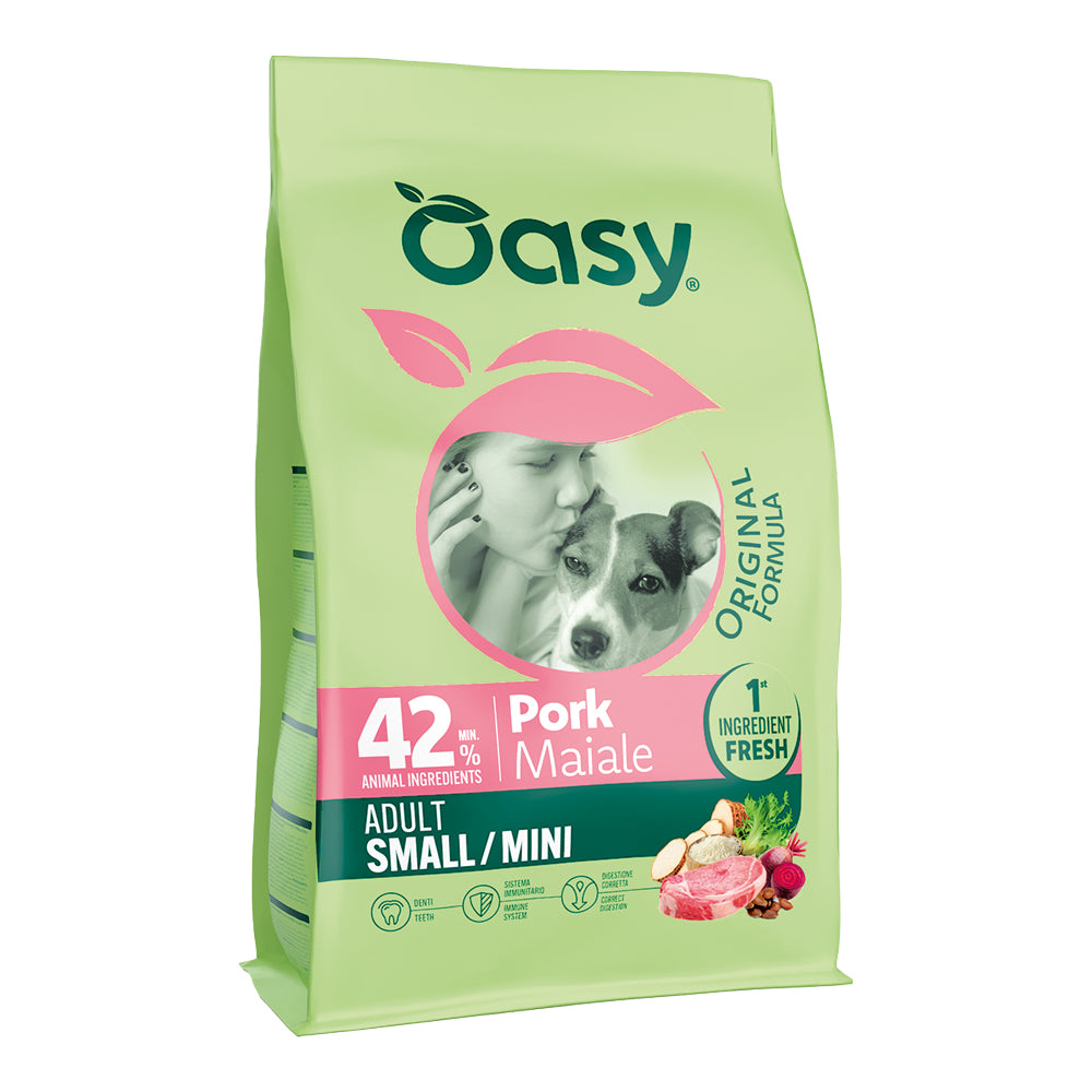 OASY DRY DOG ORIGINAL ADULT SMALL/ MINI MAIALE 2 KG.