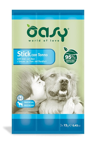 OASY DOG STICK CON TONNO 3 x 12 GR.