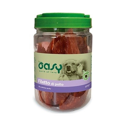 OASY DOG SNACK FILETTO DI POLLO 400 GR.