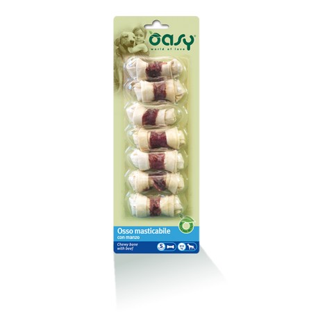 OASY DOG SNACK OSSI CON MANZO TG. S