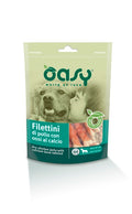OASY DOG SNACK FILETTINI DI POLLO CON OSSI AL CALCIO 100 GR.