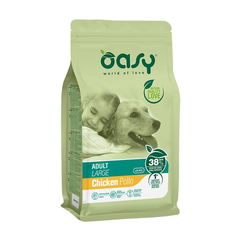 OASY DOG ADULT LARGE POLLO 3 KG.