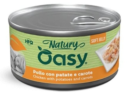 OASY DOG NATURY SOFT JELLY - POLLO CON PATATE & CAROTE 150 GR.