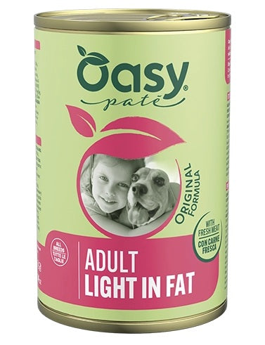 OASY DOG ADULT LIGHT IN FAT PATE' 400 GR.