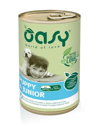 OASY DOG PUPPY & JUNIOR PATE' 400 GR.