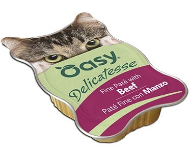 OASY CAT DELICATESSE PATE' CON MANZO 85 GR.