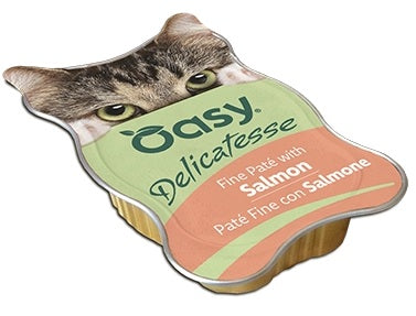 OASY CAT DELICATESSE PATE' CON SALMONE 85 GR.