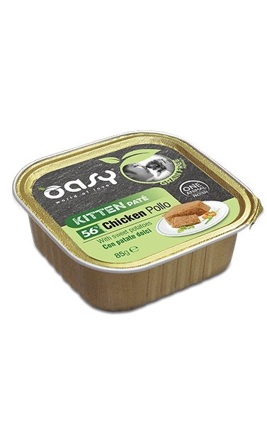 OASY CAT GRAIN FREE PATE' KITTEN POLLO & PATATE DOLCI 85 GR.