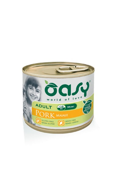 OASY DOG ADULT MINI PATE' MAIALE 200 GR.