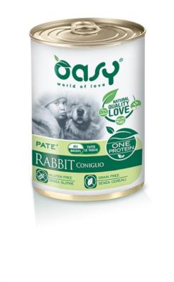 OASY DOG ADULT ALL BREEDS PATE' CONIGLIO 400 GR.