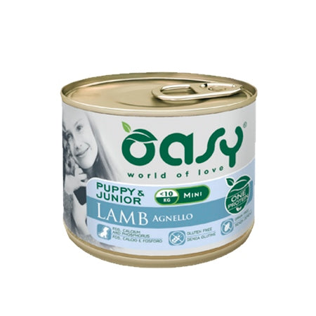 OASY DOG PUPPY & JUNIOR MINI AGNELLO 200 GR.