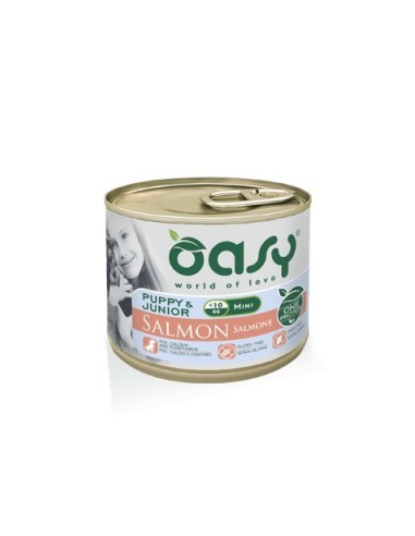 OASY DOG PUPPY & JUNIOR MINI SALMONE 200 GR.