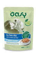 OASY DOG STRACCETTI IN SALSA PUPPY POLLO & RISO 100 GR.