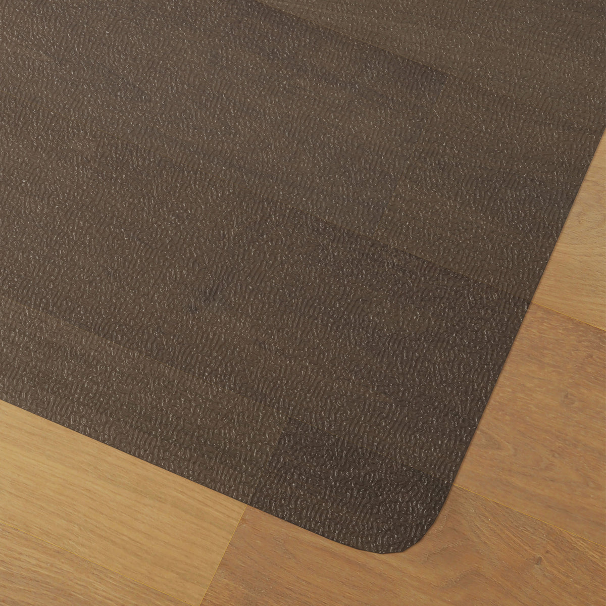 Tapis de chaise de bureau rectangulaire, antidérapants en plastique noir 120x90cm-8