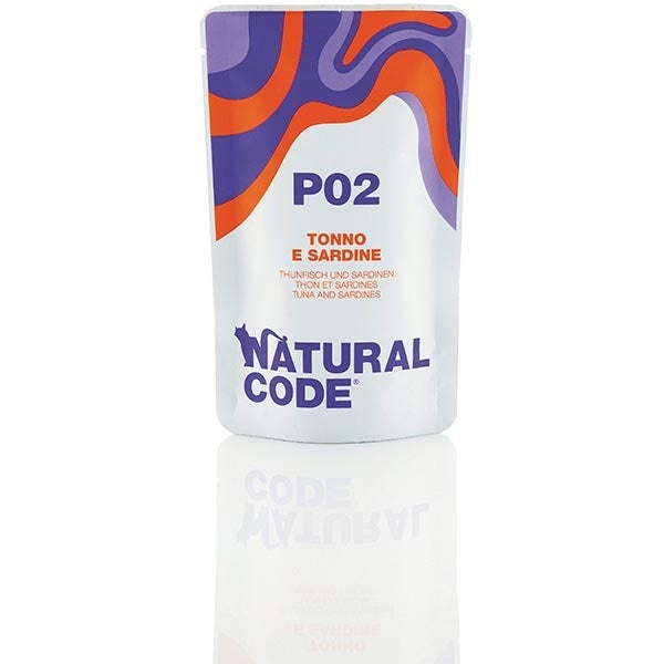 NATURAL CODE P02 TONNO & SARDINE 70 GR.