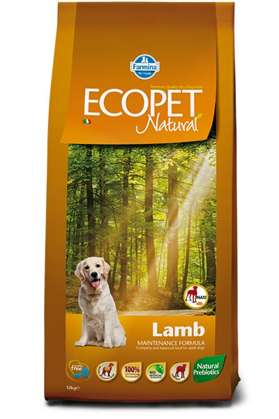FARMINA ECOPET NATURAL ADULT MEDIUM LAMB 12 KG.