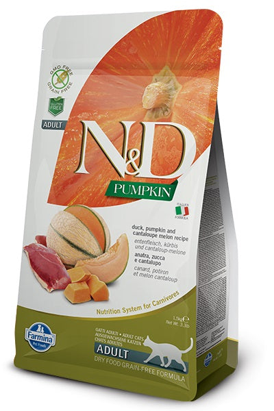 N&D CAT PUMPKIN FORMULA ANATRA ZUCCA & CANTALUPO 300 GR.