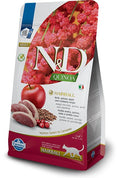 N&D CAT QUINOA HAIRBALL ANATRA, QUINOA & MELA 300 GR.