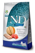 N&D DOG OCEAN ADULT MINI SALMONE, MERLUZZO & MELONE 2,5 KG.